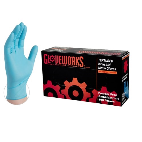 gloveworks blue nitrile gloves